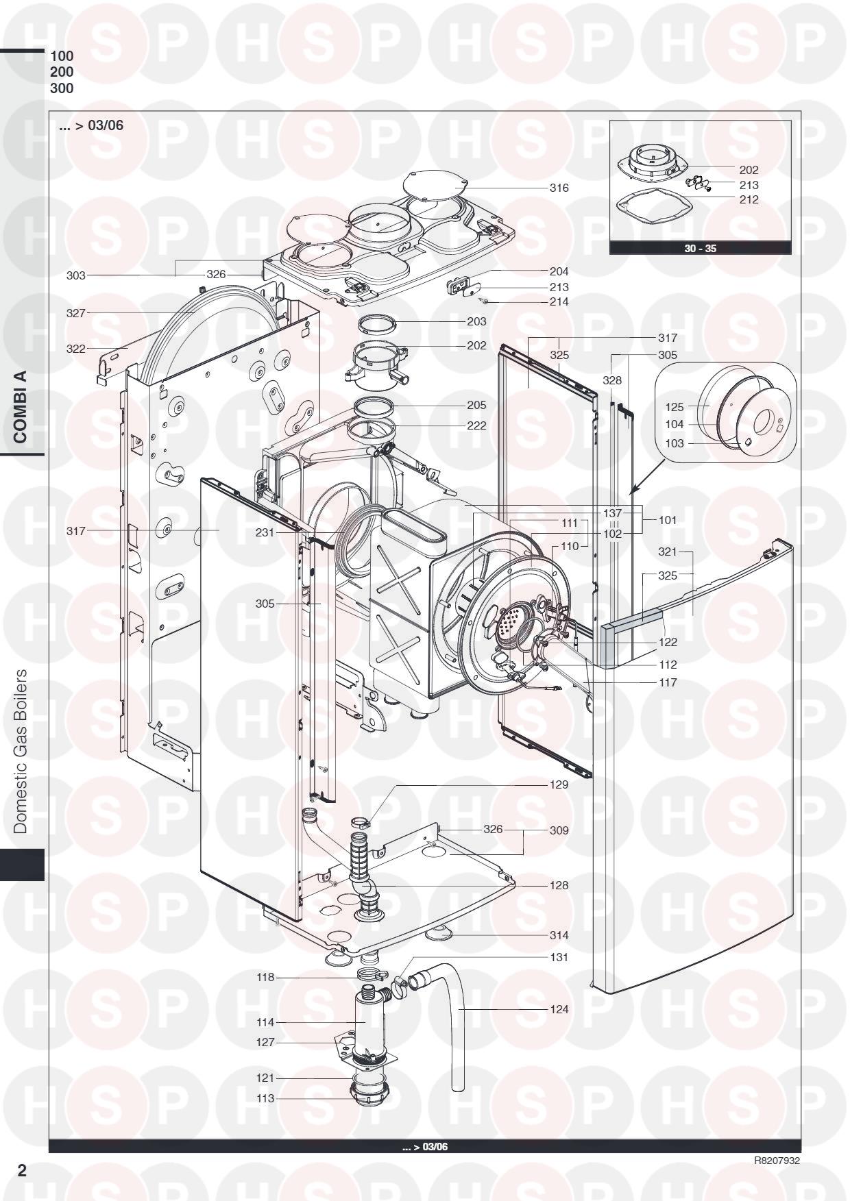 Ariston Combi A 30 MFFI (28/06/2013) (Burner TO 03/06)Diagram Heating